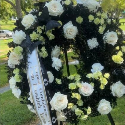Midnight Elegance Standing Wreath